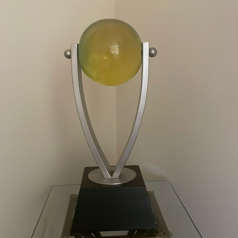 Vintage Hivo Van Teal Atomic Orb Acrylic Sculpture!